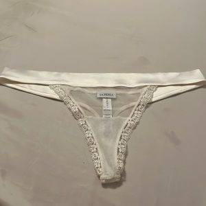 La Perla white thong. NWOT